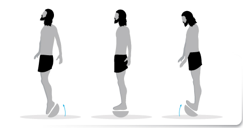 Ejercicio propiocepcion tobillos plataforma inestable