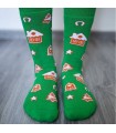 Be Lenka Winter barefoot socks - Crew - Snowmen
