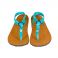 ZaUri Hanami Sandalen Schwarzer Gürtel