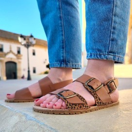 Sandalias ZaUri Ulises - Leopard