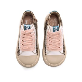 Mustang Free – Barfuß-Stiefelette im Converse-Stil Leopard – Kinder