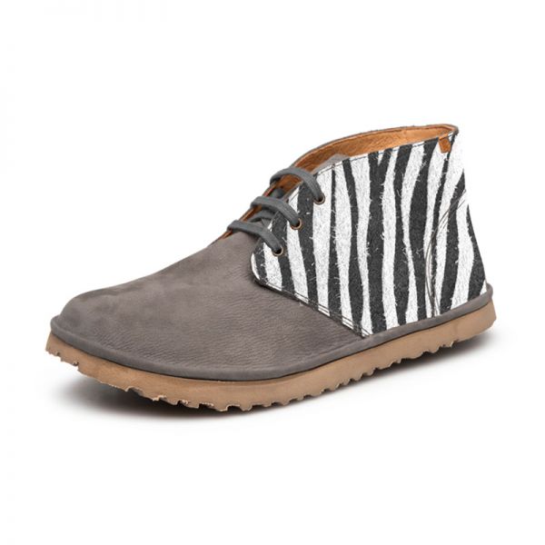 El Naturalista Daily Leather Ankle Boot Zebra - N5374