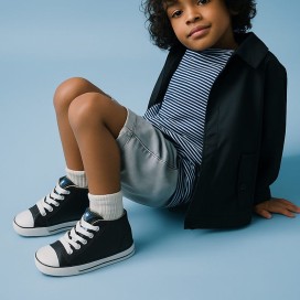 Mustang Free - Barfuß-Sneaker im Converse-Stil Leder - Kinder