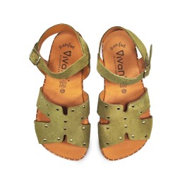Vivant Marea | Sandalia Barefoot Mujer en "H" con Tachuelas