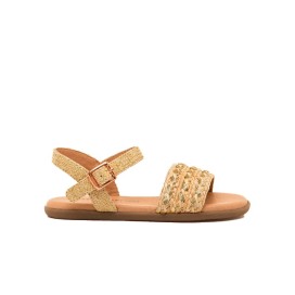 Mustang Free Duna Kids | Gold braided sandals
