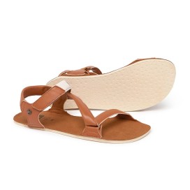 Oliva Freekers Damen Leder | Barfußsandale mit Klett