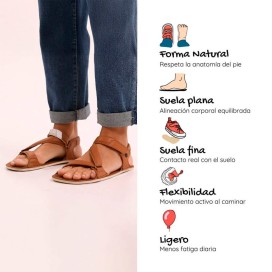 Oliva Freekers Mulher Microfibra | Sandália barefoot leve