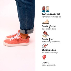 Zapato Feroz Cheste Freekers | Barefoot urbano em camurça reciclada