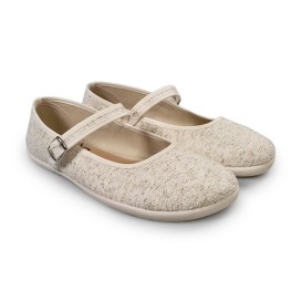 Merceditas Batilas Oro | Calzado Barefoot Elegante