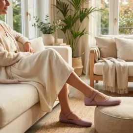Batilas Roma Damen | Bequeme Barefoot Mary Janes
