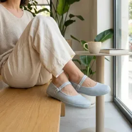 Batilas Merceditas Textile | Barefoot Mary Janes for Women