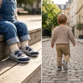 Batilas Marin Crianças | Sapatilha barefoot com velcro