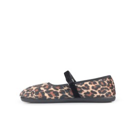 Batilas Leopard Mary Janes | Barefoot shoes for girls