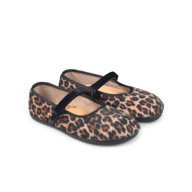 Batilas Merceditas Leopardo | Barefoot para meninas