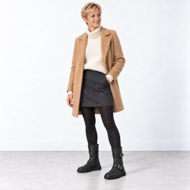 Coqueflex Rue | Botas de pele com duas fivelas para mulher