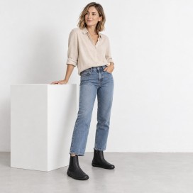 Coqueflex Nara - Mujer | Leather Barefoot Chelsea Boots