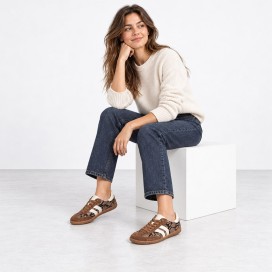 Coqueflex Trick | Animal-Print-Barfußschuhe für Damen