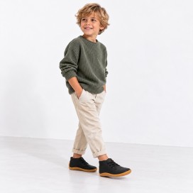 Vivobarefoot Gobi Addis Crianças | Botas barefoot unissexo em pele