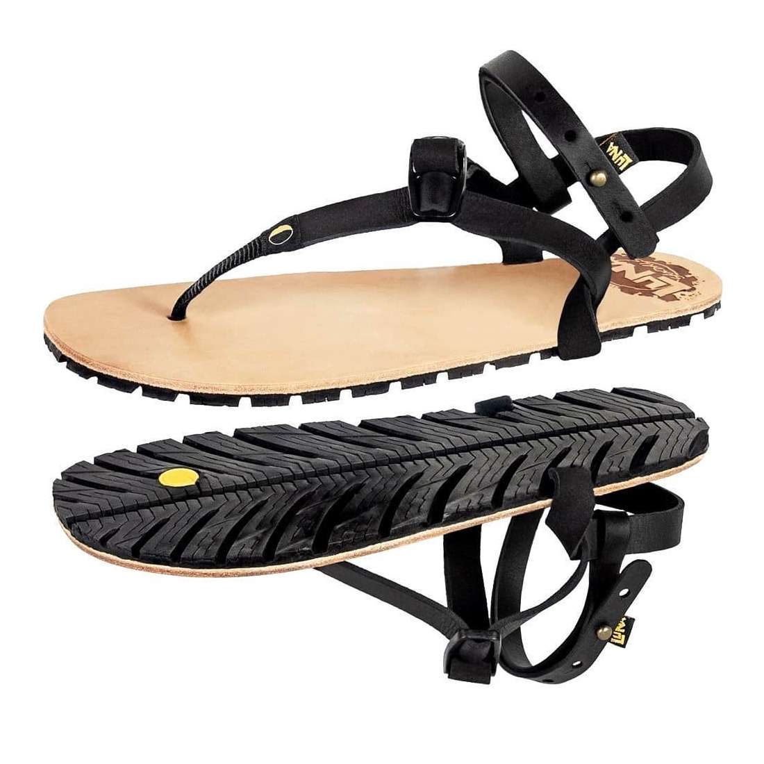 Luna Sandals Origen Flaco |Sandalen Huaraches aus Mehrzweckleder für jedes  Gelände und jede Situation