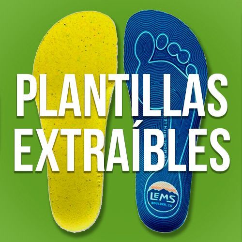 Palmilhas barefoot amovíveis