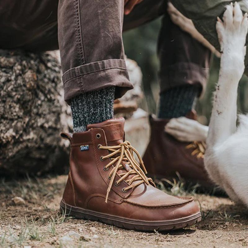 lems boulder boot leather russet