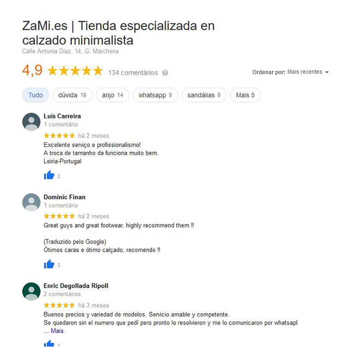 Reseñas Google