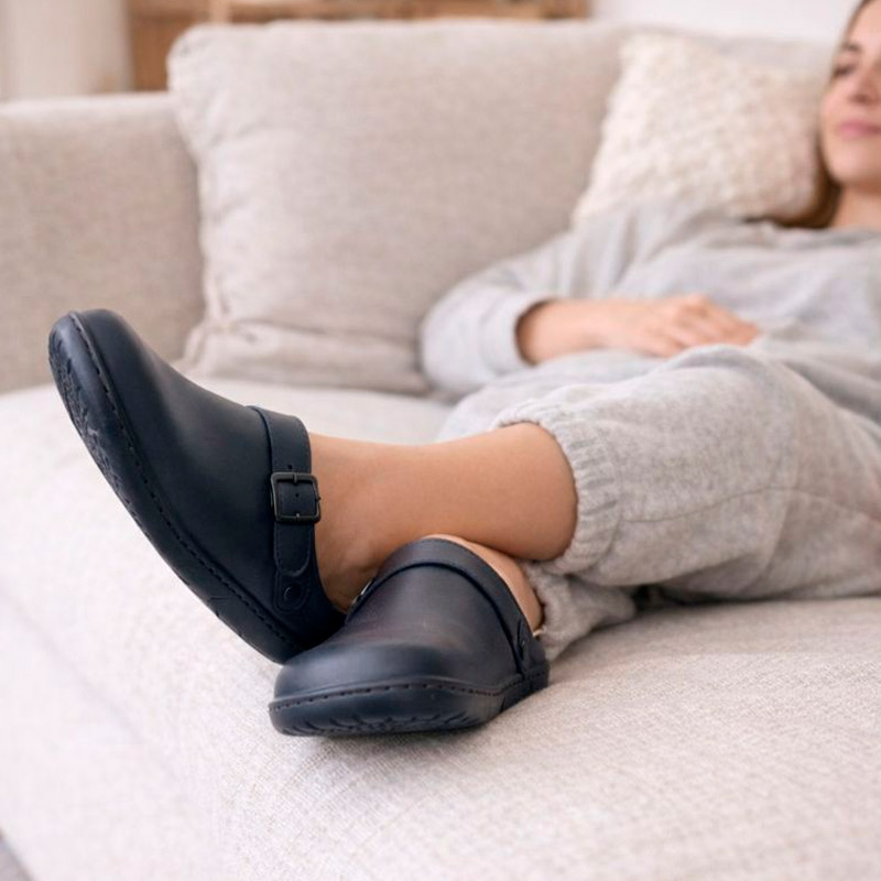 Zauri Zueco barefoot cómodos para trabajo sanitario y día a día calzados Fresh Blue