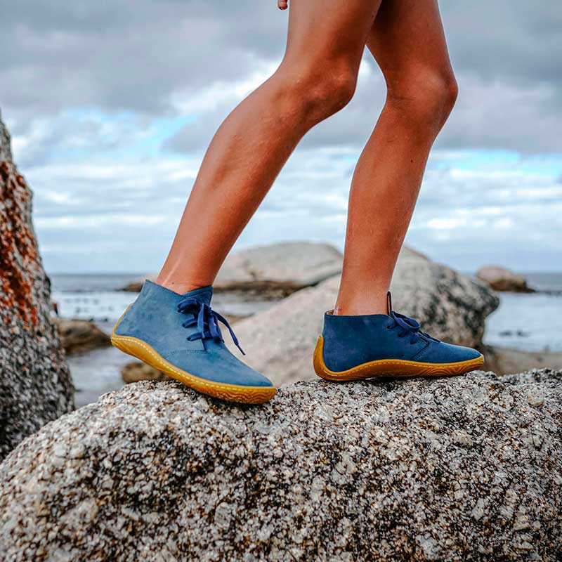 Vivobarefoot Gobi Addis Kids - Unisex leather barefoot boots for