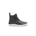 Black/White - Vivobarefoot Fulham II Leather Kids