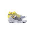 Grey/Yellow - Calcetines Vibram Athletic Mid No-Show (2 pares)