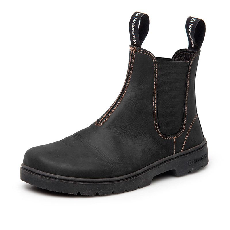 Black - El Naturalista Bota Chelsea Piel Diario