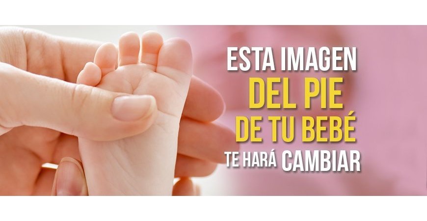 Das Bild eines Babyfußes, das Sie verändern wird