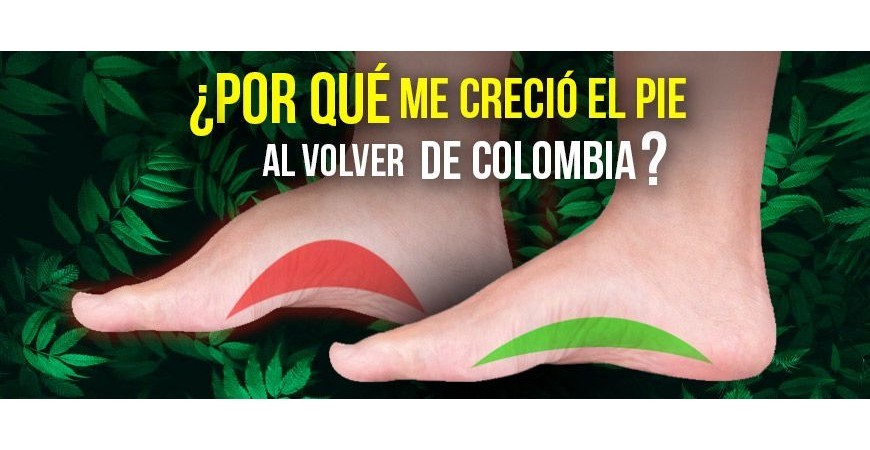 Por que meu pé cresceu quando voltei da Colômbia?