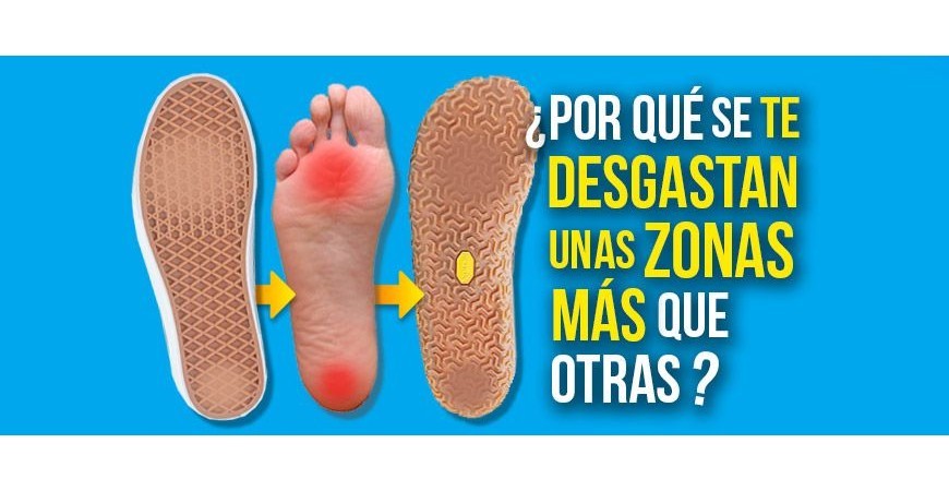 ¿Por qué mis minimalistas se han desgastado más en unas zonas que en otras?