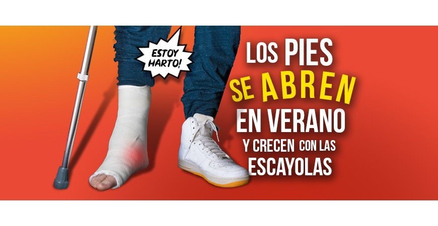 Los pies se abren en verano