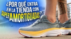 Warum betritt er den Laden mit supergepolsterten Schuhen?
