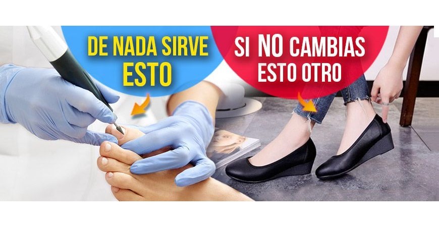 No sirve de nada que vayas al podólogo si antes no cambias de zapato
