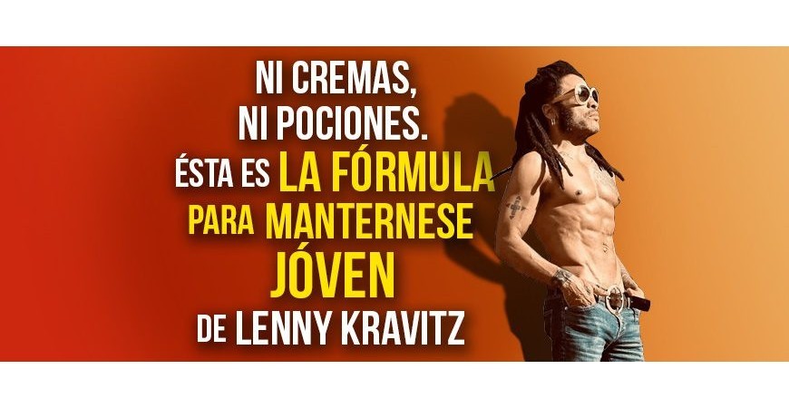 Ni cremas, ni pociones mágicas. Esta es la fórmula para mantenerse joven de Lenny Kravit