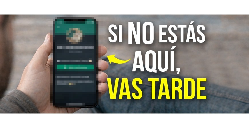 Si no estás dentro, llegas tarde