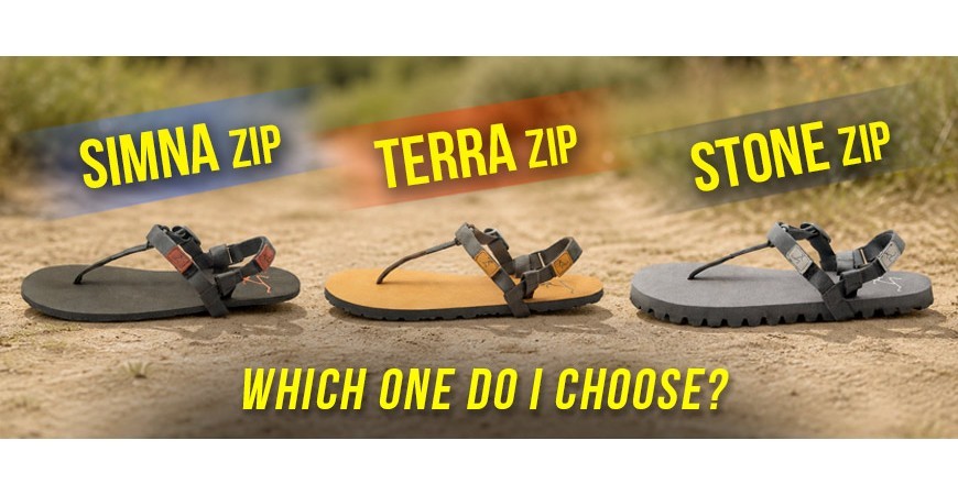 Pies Sucios Simna, Terra or Stone: which barefoot sandal to choose