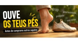 Antes de comprares outros sapatos, ouve os teus pés