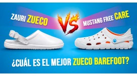 ¿Cuál es mejor zueco barefoot? Zauri Zueco vs Mustang Free Care