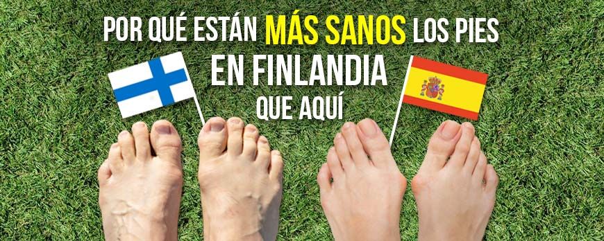 Why are feet in Finland healthier than in Spain?
