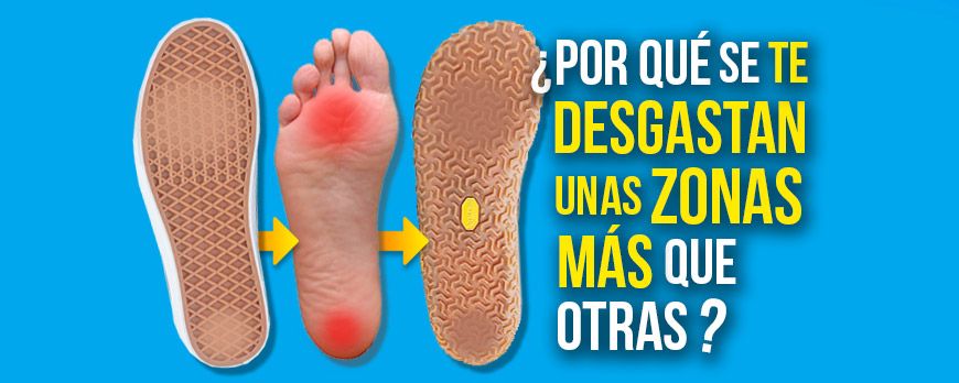 ¿Por qué mis minimalistas se han desgastado más en unas zonas que en otras?