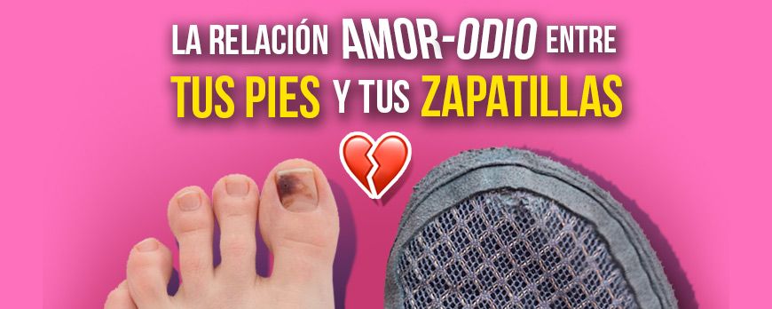 La relación de amor-odio entre tu dedo gordo y la malla de tus zapatillas