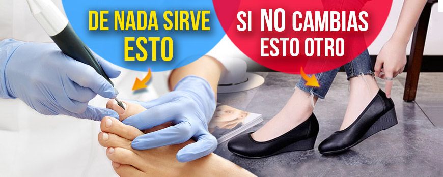 No sirve de nada que vayas al podólogo si antes no cambias de zapato