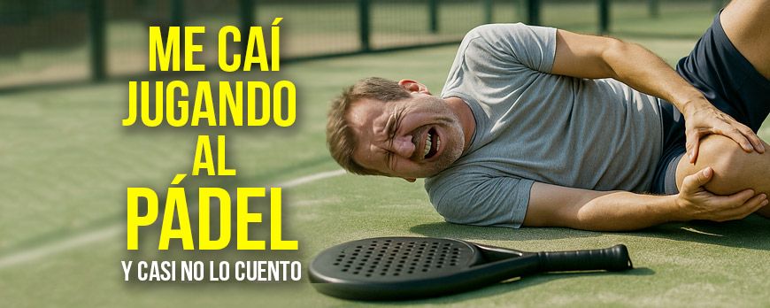 Me caí jugando al pádel, pero la culpa no fue mía