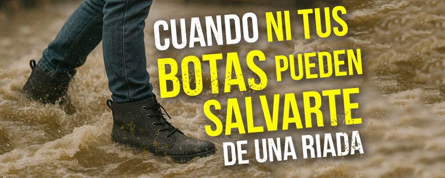Cuando tu calle es un río y ni unas buenas botas pueden salvarte
